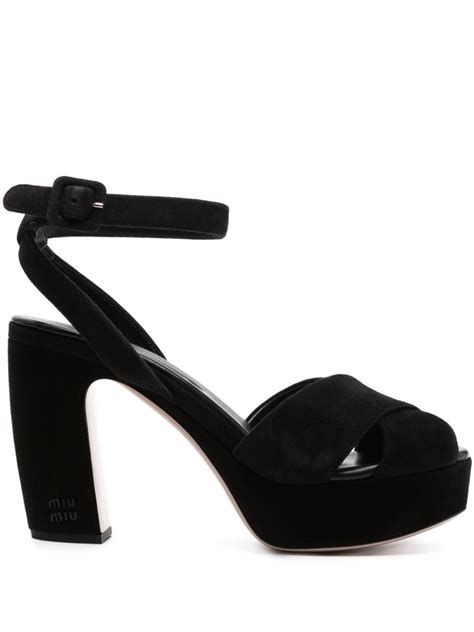 Miu Miu Women's Suede Platforms 